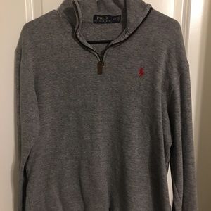Grey Polo Quarter Zip